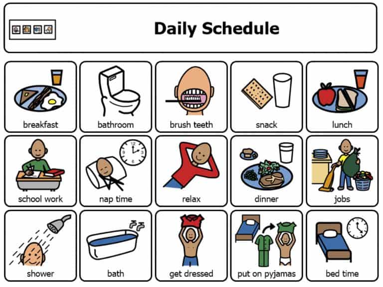 Supporting autistic children using a visual scheduling tool